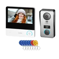 ORNO ORVDP60FHD "CETI" Full HD videó kaputelefon szett, 4-eres, 7" érintőkijelzővel, RFID olvasóval