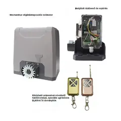 TIGERMAT TM-SL800 Kit_mag_ATX - tolókapu motor és vezérlés mágneses végálláskapcsolóval, 2db nagy hatótávú antennás ugrókódos távirányítóval max. 800kg kapu