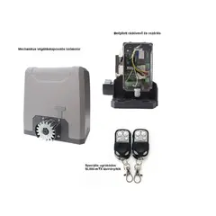 TIGERMAT TM-SL800 Kit_mag_mTX - automata tolókapu motor és vezérlés 2db speciális ugrókódos 433Mhz-es távirányítóval, mágneses végálláskapcsolóval, max.800kg