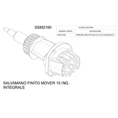 PROTECO Tengely  MOVER-15-höz