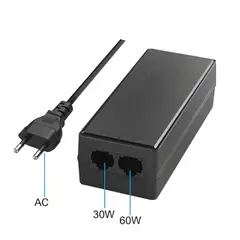 GENATA GNT-53011 dupla portos Gigabit PoE injektor PoE kimeneti teljesítmény: DC 52 V/max. 60 watt
