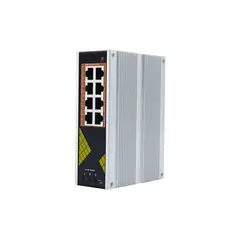 GENATA Ipari 8 portos, teljes Gigabites, nem menedzselt PoE kapcsoló