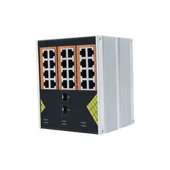 GENATA Ipari 24 portos, teljes Gigabites, nem menedzselt PoE kapcsoló