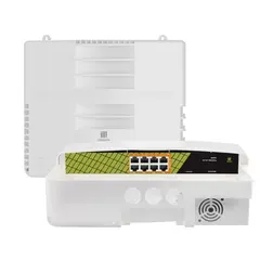 GENATA 8GE(PoE)  AI Gigabit PoE Switch, KÜLTÉRI, VÍZÁLLÓ,