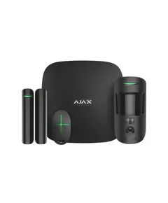 AJAX SYSTEMS Ajax StarterKit Cam Plus: 1 db AJAX HUB Plus, 1 db MotionCam, 1 db DoorProtect, 1 db Spacecontrol, fekete