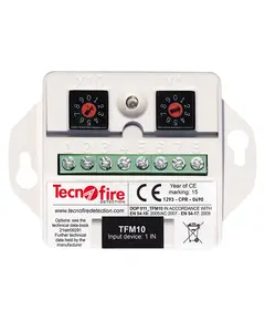 TECNOFIRE Címezhető bővítő mikromodul, amely egy felügyelt fizikai / logikai egységből áll