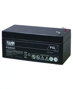 FIAMM FG20341, FIAMM prémium akkumulátor, 12V/3,4Ah, 1,3 kg, h: 134 sz: 65 m: 60mm