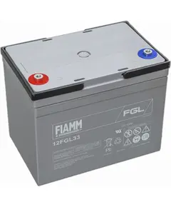 FIAMM 12FGL33, FIAMM prémium akkumulátor, 12V/33Ah, 10,6 kg, h: 196 sz: 130 m: 163mm