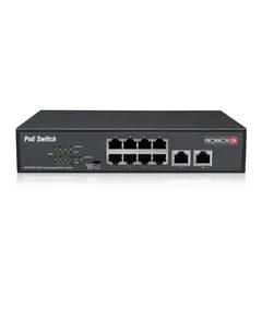 PROVISION-ISR PoE switch, CCTV rendszerekhez, 8+2 portos10/100Mbps, 8 letöltési port 8x100Mbp
