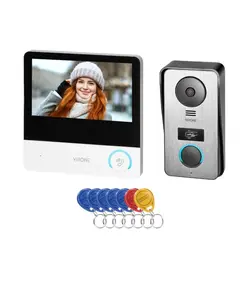 ORNO ORVDP60FHD "CETI" Full HD videó kaputelefon szett, 4-eres, 7" érintőkijelzővel, RFID olvasóval