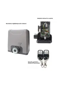 TIGERMAT TM-SL800 Kit_mag_mTX - automata tolókapu motor és vezérlés 2db speciális ugrókódos 433Mhz-es távirányítóval, mágneses végálláskapcsolóval, max.800kg