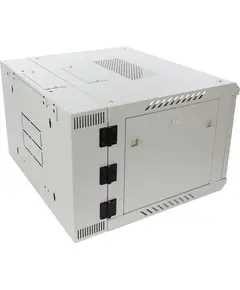 PULSAR 6U / 19” RACK cabinet, double section, wall mounted, ready to assemble, grey, 600x550