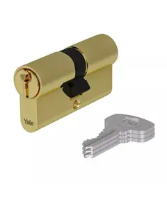 YALE ASSA ABLOY - Yale 500+ Series Standard Security – Kétoldalas cilinder zárbetét (40/50, szatén nikkel)