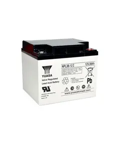 YUASA Ipari VRLA akkumulátor, 12 V, 38 Ah, zárt, gondozásmentes, 12 év élettartam