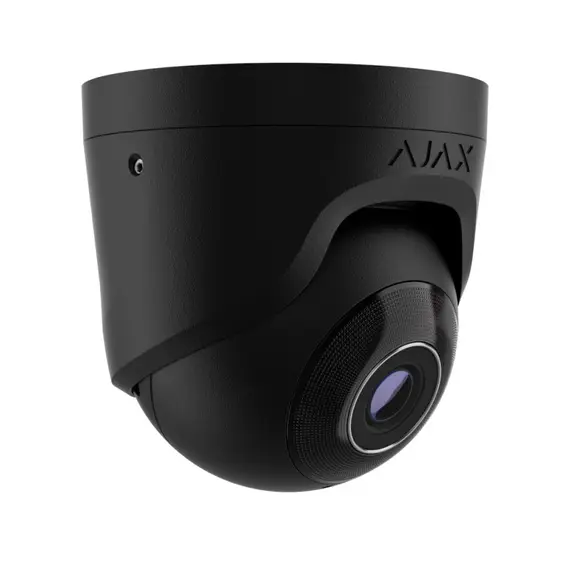 AJAX SYSTEMS Ajax IP dome kamera, 5 MP, 2,8 mm, 2880 x 1620 PX, WDR, @ 25 fps (3K UHD) (8EU) ASP, fekete