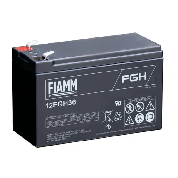 FIAMM 12FGH36, FIAMM prémium akkumulátor, 12V/9Ah, 2,7 kg, h: 151 sz: 65 m: 95mm