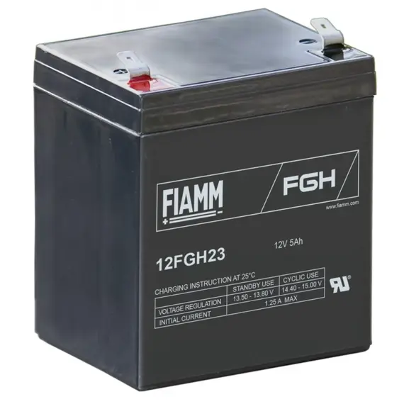 FIAMM 12FGH23, FIAMM prémium akkumulátor, 12V/5Ah, 1,8 kg, h: 90 sz: 70 m: 101mm