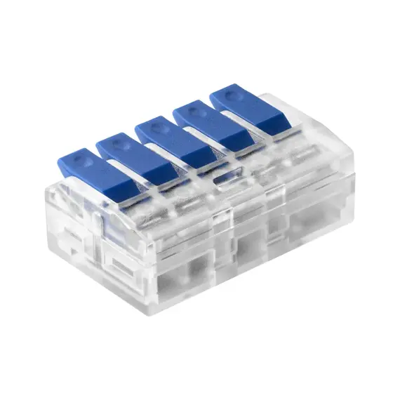 ORNO OR-SZ-8017/5/50 5-vezetékes oldható, szorítócsatlakozó, 0,75–4 mm²-es vezetékekhez, IEC 450 V/32 A, 50 db