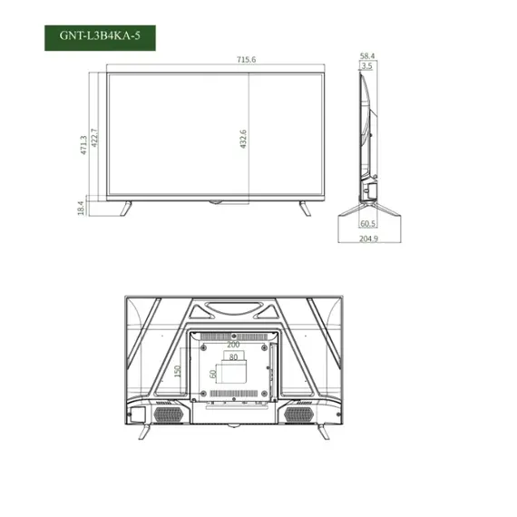 GENATA 32″ LED Monitor 4K