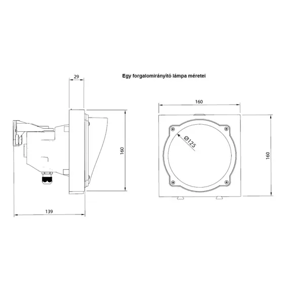 STAGNOLI Stagnoli Apollo Plast ASFRV – Alacsony feszültségű LED-es jelzőlámpa (24V)