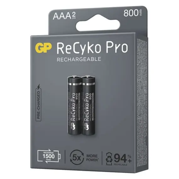 GP Recyko 1.2V, Ni-MH mikroelem 800mAh (AAA)