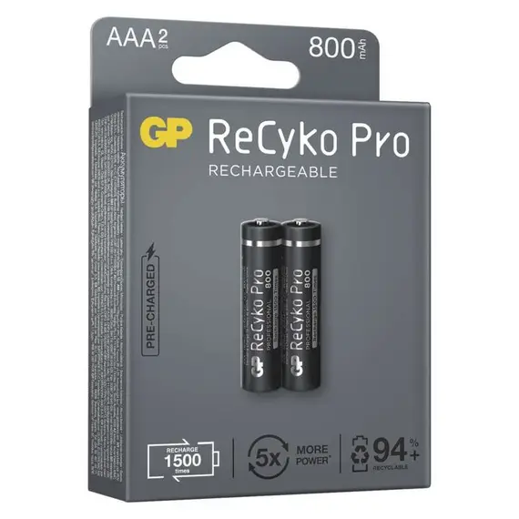 GP Recyko 1.2V, Ni-MH mikroelem 800mAh (AAA)