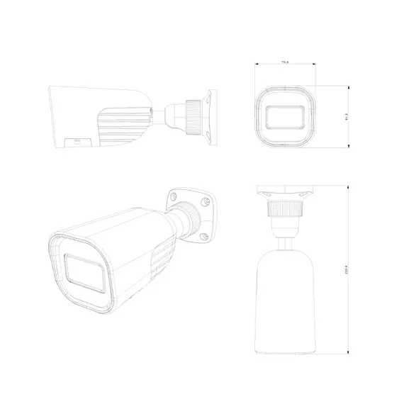 PROVISION-ISR Csőkamera, 2MP HD Pro, inframegvilágítós kültéri csőkamera