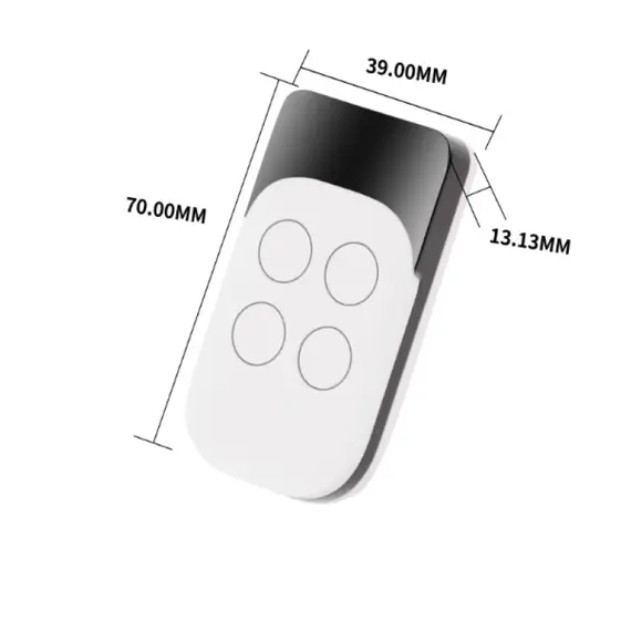 TIGERMAT 4 gombos tanítható, fix kódos, ugrókódos digit-kijelzős távirányító, frekvencia: 315- 433Mhz