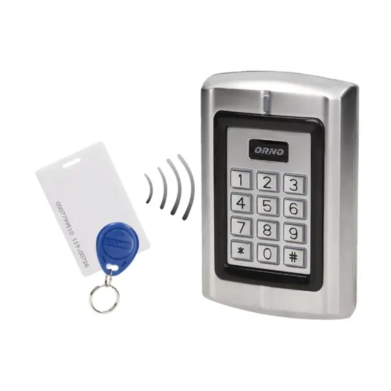 ORNO Kültéri kódzár kártya és proxy / proximity tag olvasóval, IP44