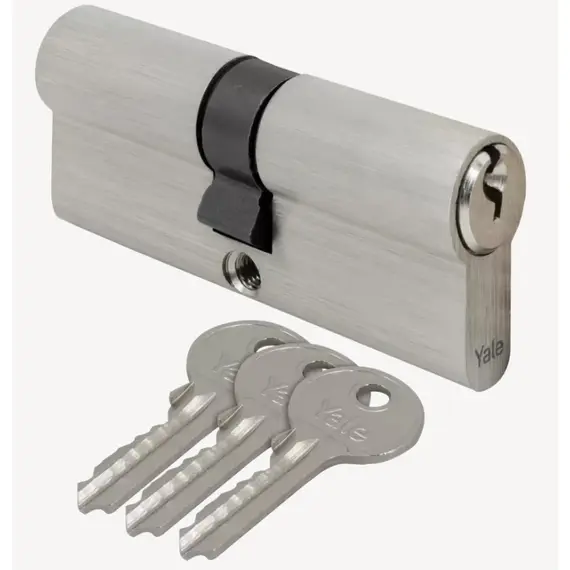 YALE ASSA ABLOY - Yale 150 Series Essential Security – Kétoldalas cilinder zárbetét (30/30, szatén nikkel)