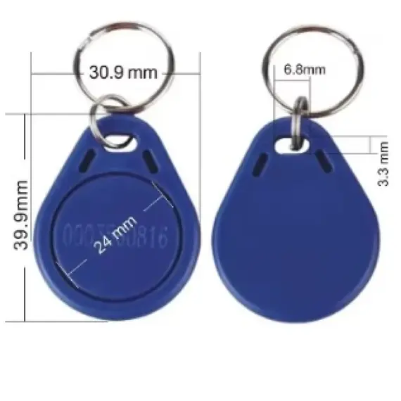 HONNOR SECURITY HS-ABS003-T5577-GR Írható és újraírható (R/W) Proxy Tag Biléta 125Khz, szürke színű