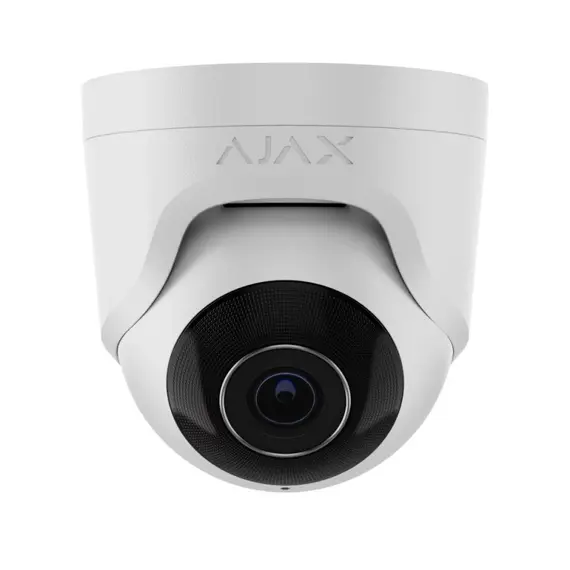 AJAX SYSTEMS Ajax IP dome kamera, 5 MP, 4 mm, 2880 x 1620 PX, WDR, @ 25 fps (3K UHD) (8EU) ASP, fehér