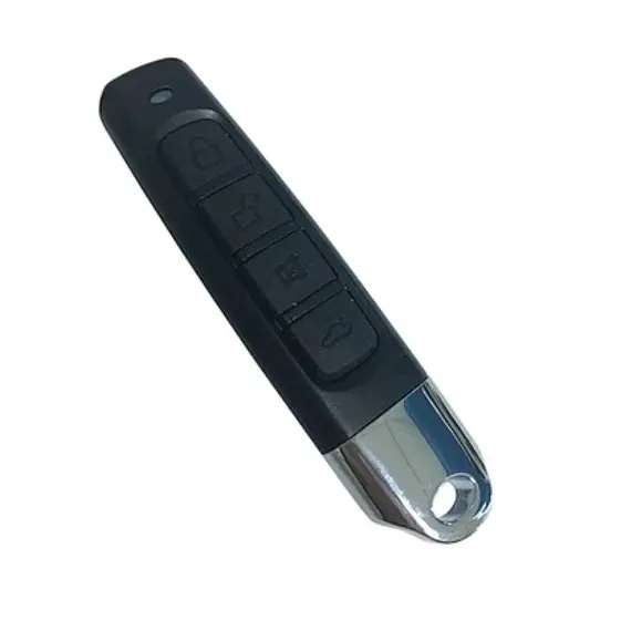HONNOR SECURITY HS-R131C 4 fekete gombos tanítható fix és ugrókód kód RF távirányító, 433,92 MHz / 315 MHz