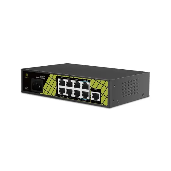 GENATA GNT-P9109EA - 9 portos PoE switch,  8FE(PoE)+1FE(UP-LINK)