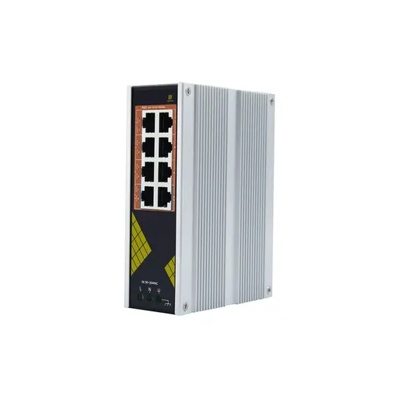 GENATA Ipari 8 portos, teljes Gigabites, nem menedzselt PoE kapcsoló