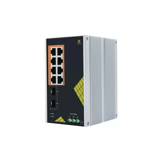 GENATA Ipari 8 portos, fULL Gigabites, nem menedzselt PoE switch