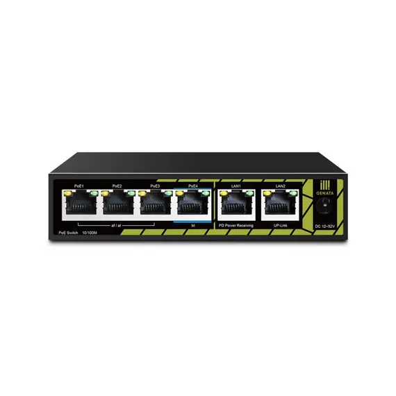 GENATA 4FE (PoE) +2FE (UP-LINK) PoE Extender