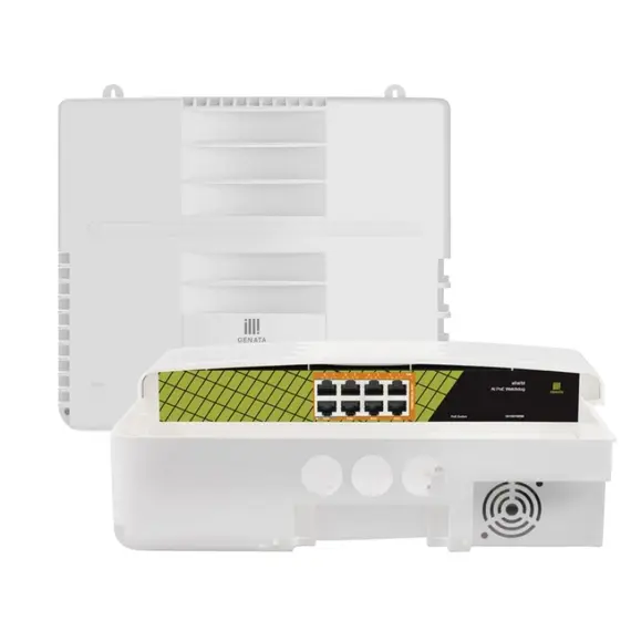GENATA 8GE(PoE)  AI Gigabit PoE Switch, KÜLTÉRI, VÍZÁLLÓ,