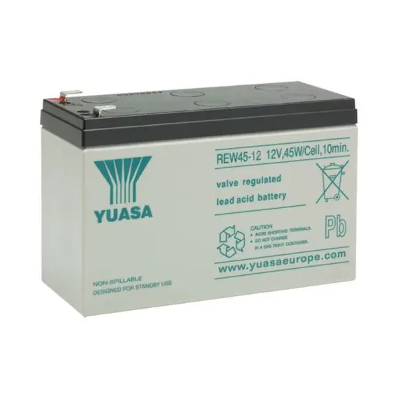 YUASA Ipari VRLA akkumulátor, 12 V, 8 Ah, zárt, gondozásmentes, 9 év élettartam