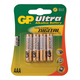 GP LR03 GP24AU-C4 Ultra alkáli mikró elem bliszteres (AAA, LR03, GP24AU-C4) – 1,5V